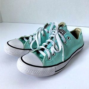 Converse All Star Mint Green Canvas Low Top Women's Size 8